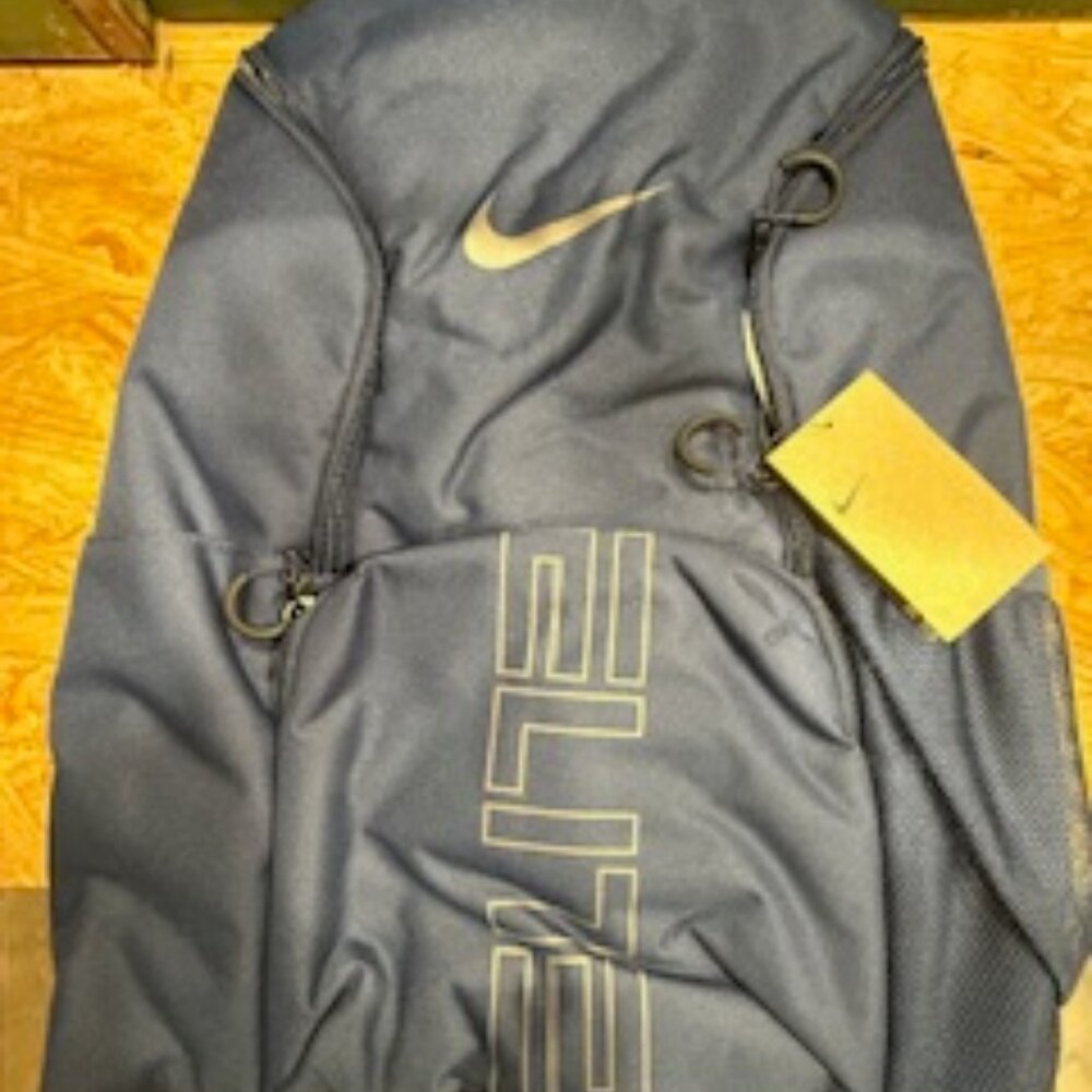 Nike Elite Navy Blue and Black Athletic Backpack